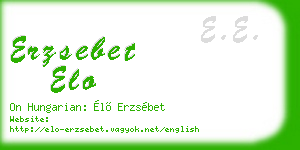 erzsebet elo business card
